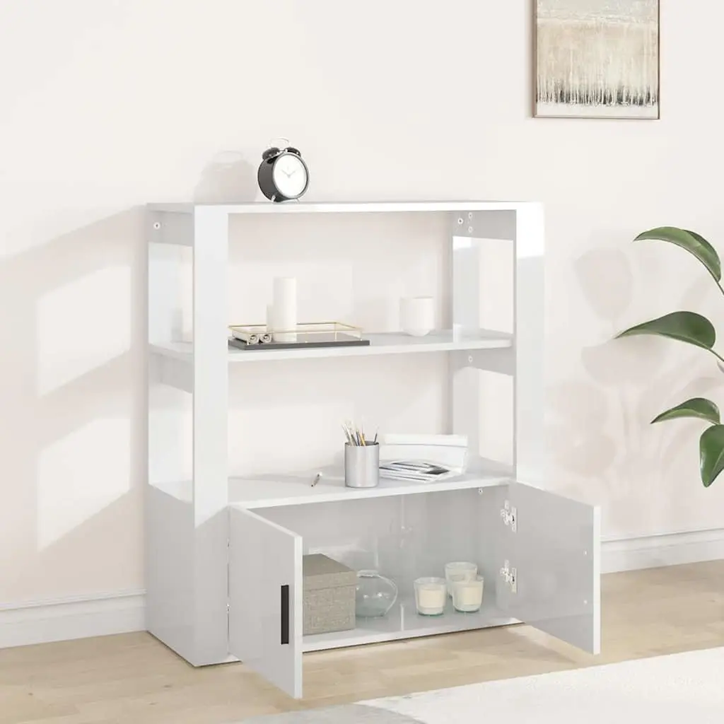 White High Gloss Sideboard with Storage