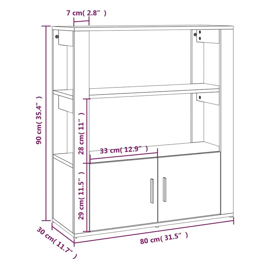 White High Gloss Sideboard with Storage