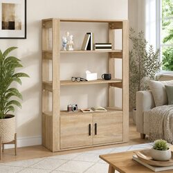 Elegant Brown Sideboard Storage Cabinet for Living Rooms