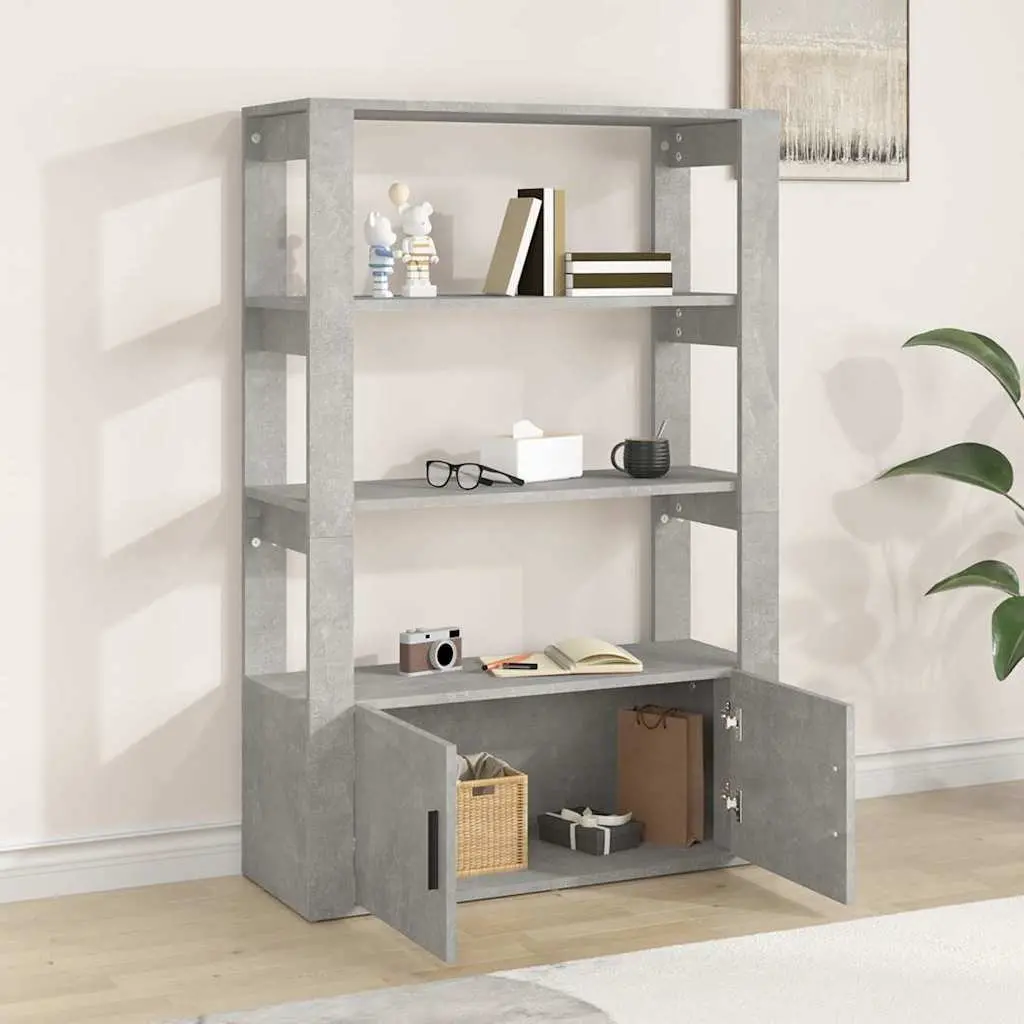 Grey Sideboard Storage Cabinet with Doors