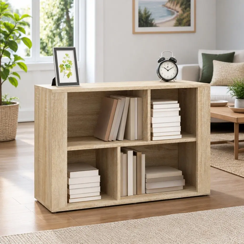 Sideboard Brown Engineered Wood Storage Cabinet 80x30x54 cm