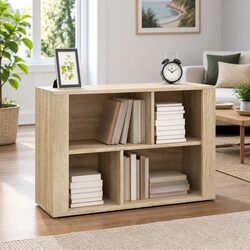Brown Engineered Wood Sideboard with Storage Compartments