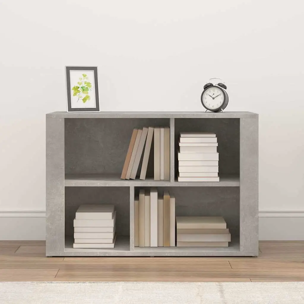 Sideboard Grey Engineered Wood Storage Cabinet Living Room Furniture