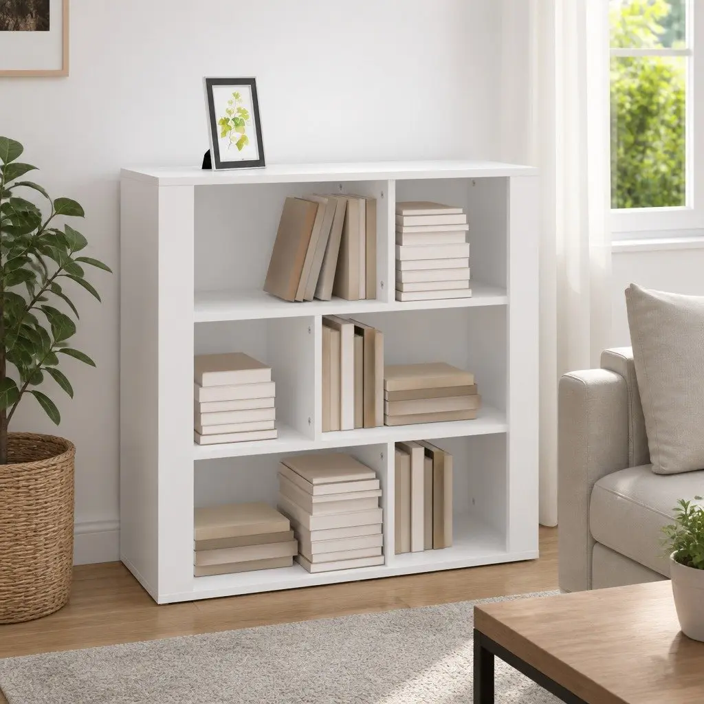 White Sideboard Storage Cabinet 80x30x80 cm