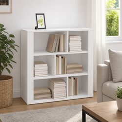Elegant White Sideboard Storage Cabinet 80x30x80 cm