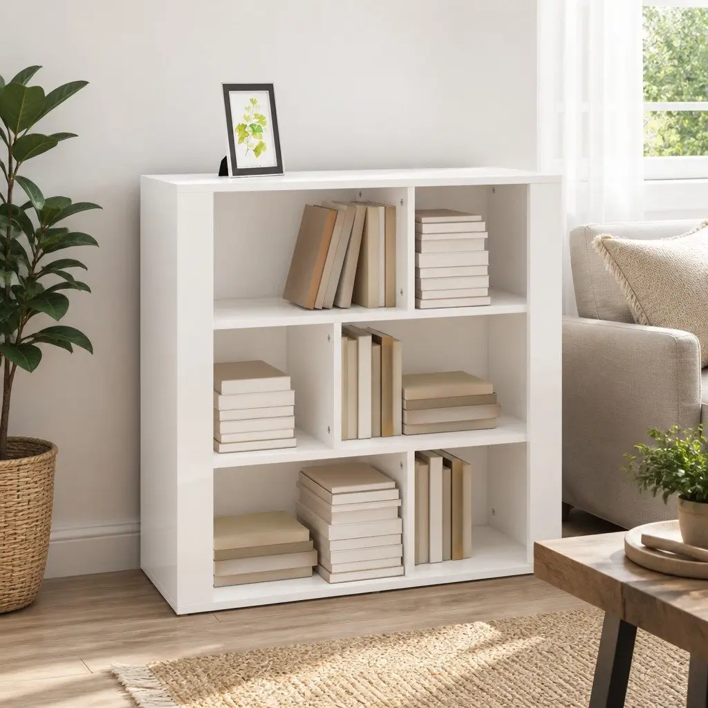 High Gloss White Sideboard Storage Cabinet