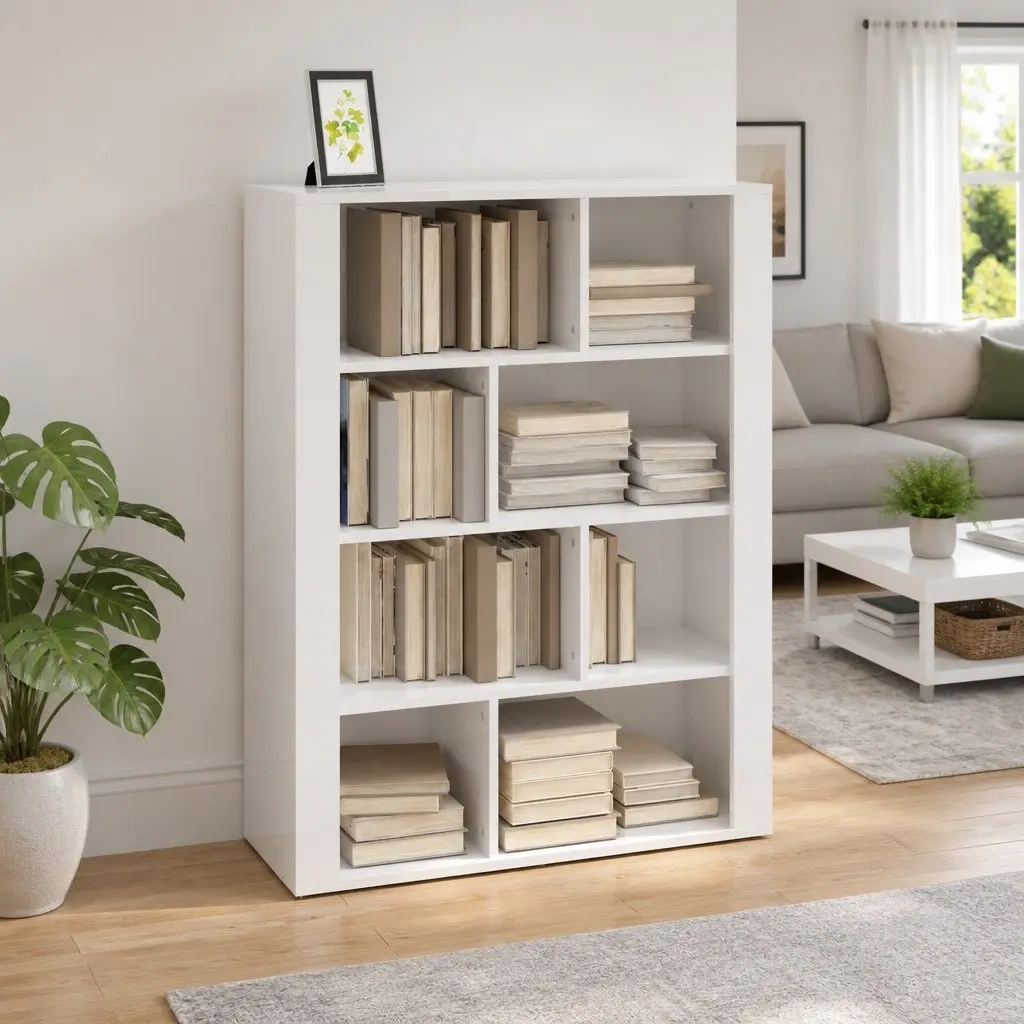 White High Gloss Sideboard Storage Cabinet