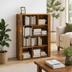 Brown Engineered Wood Sideboard Storage Cabinet 80x30x106cm
