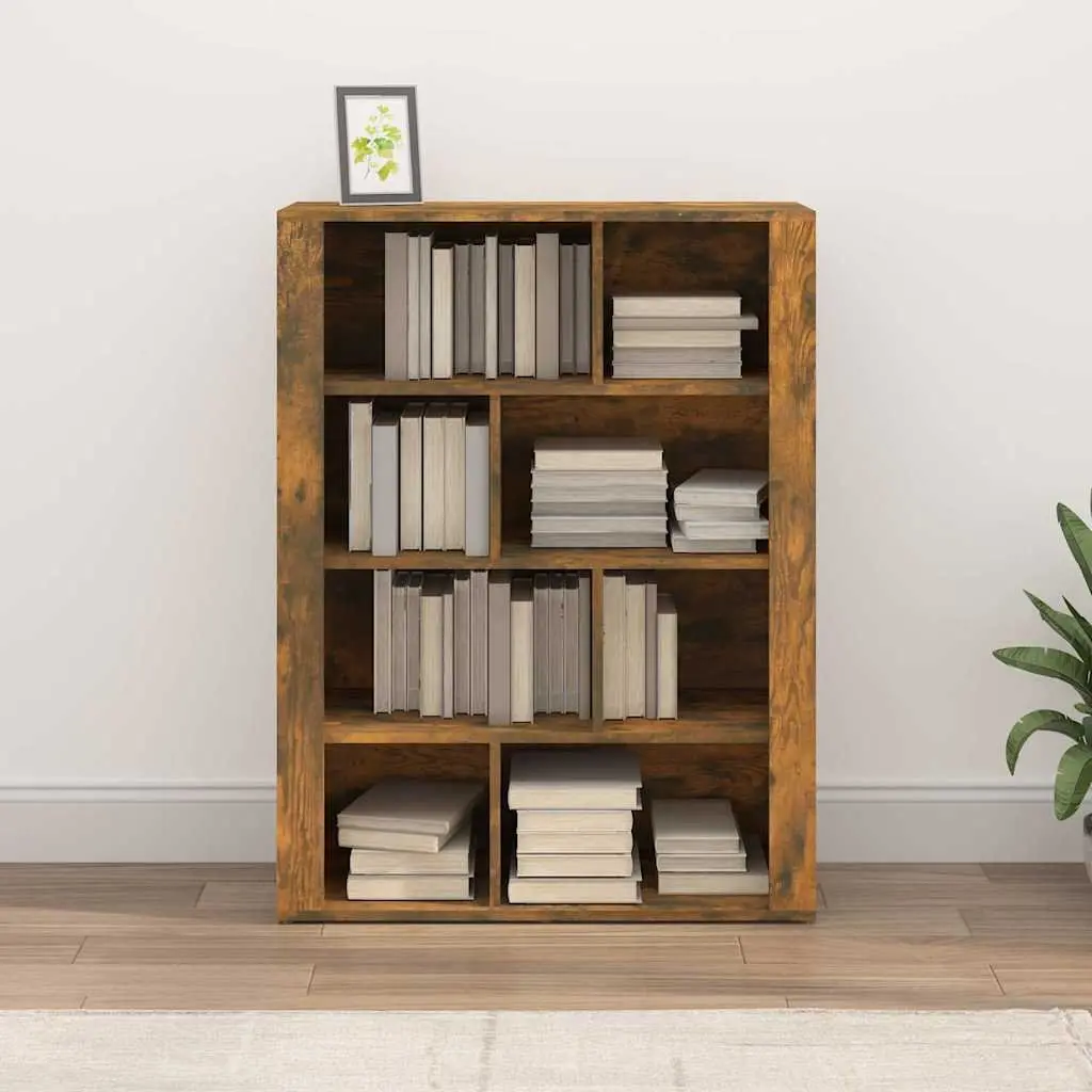 Brown Engineered Wood Sideboard Storage Cabinet 80x30x106cm