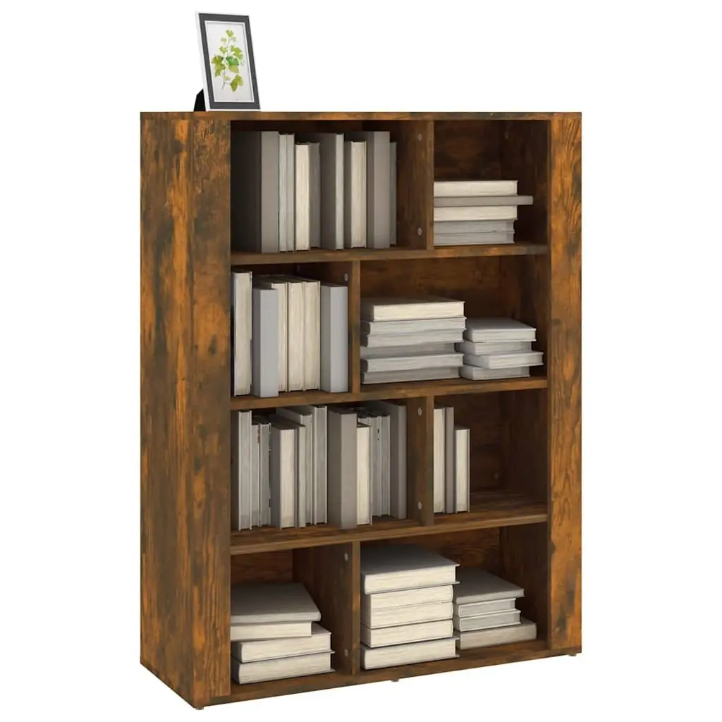 Brown Engineered Wood Sideboard Storage Cabinet 80x30x106cm