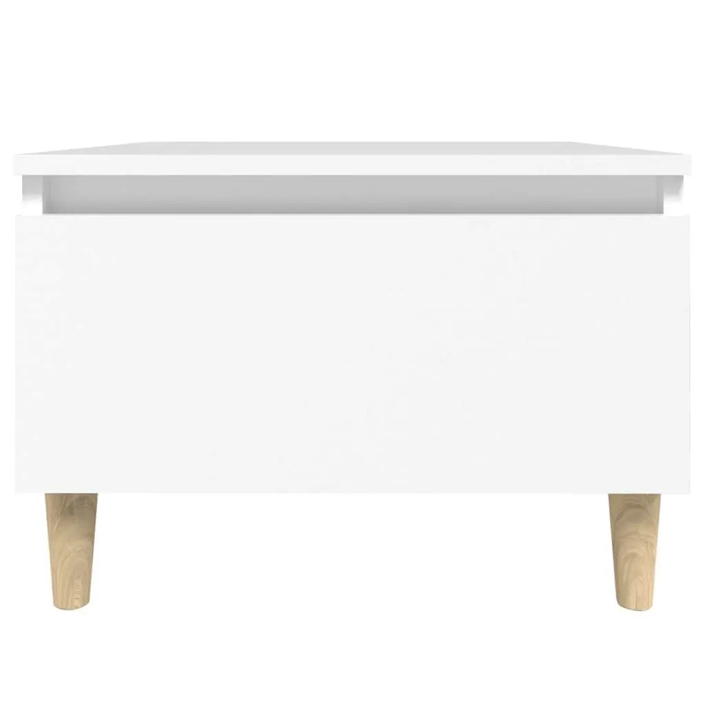 White End Table Scandinavian Style 50W x 46D x 35H cm Engineered Wood