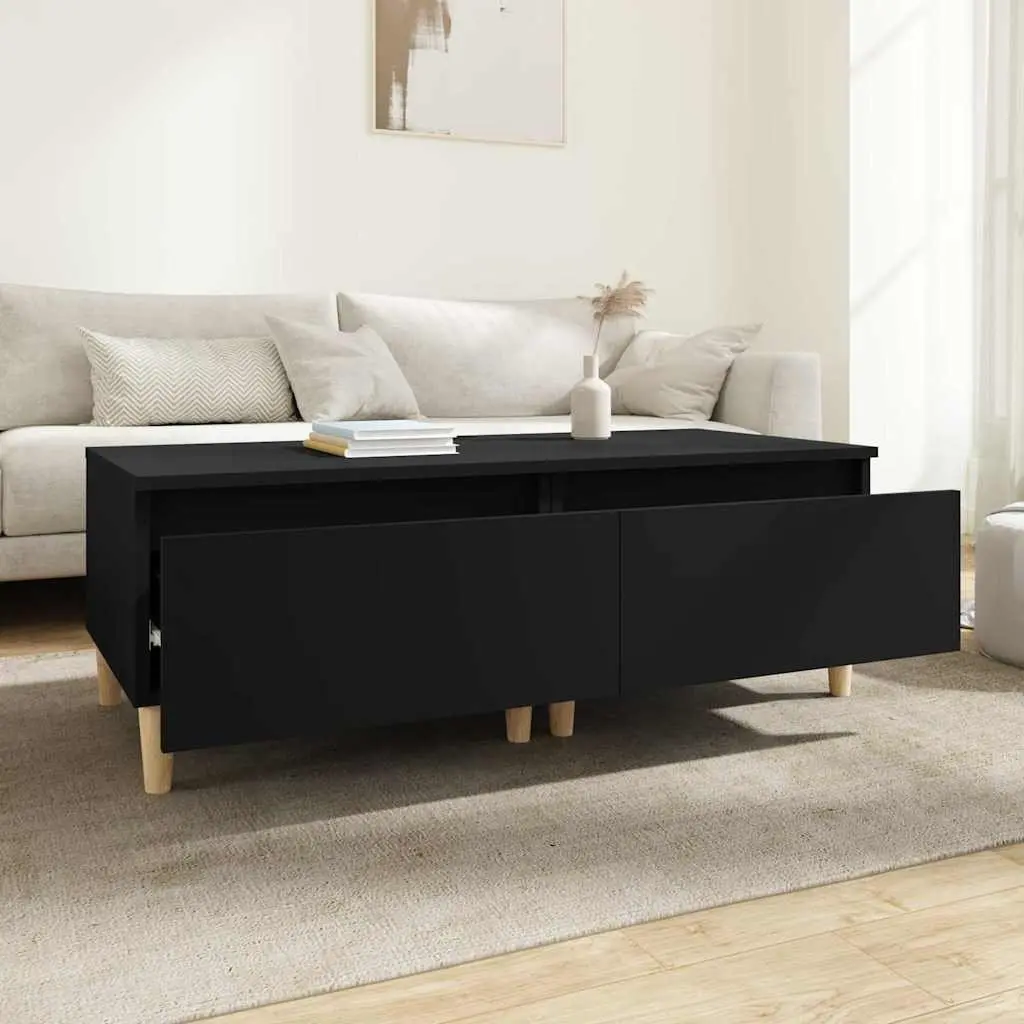 End Tables 2 pcs Black 50x46x35 cm Engineered Wood Side Table Accent Furniture