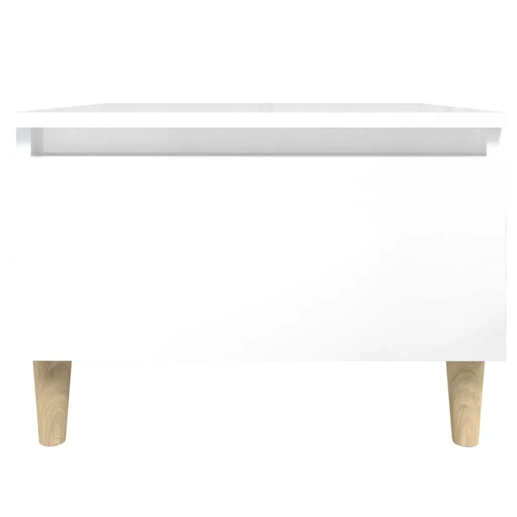 Side Tables High Gloss White 2 pcs Engineered Wood