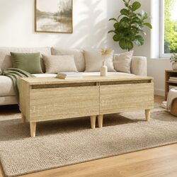 Scandinavian Style Side Tables with Storage - 2 pcs