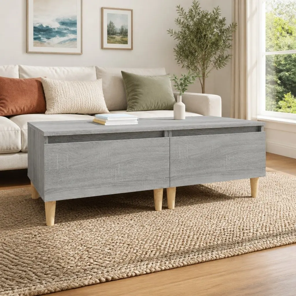End Table Side Tables 2 pcs Grey Scandinavian Living Room Accent Furniture