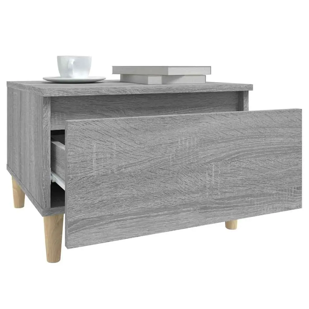 End Table Side Tables 2 pcs Grey Scandinavian Living Room Accent Furniture
