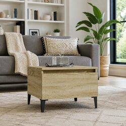 Charming Side Table with Drawer Storage in Brown