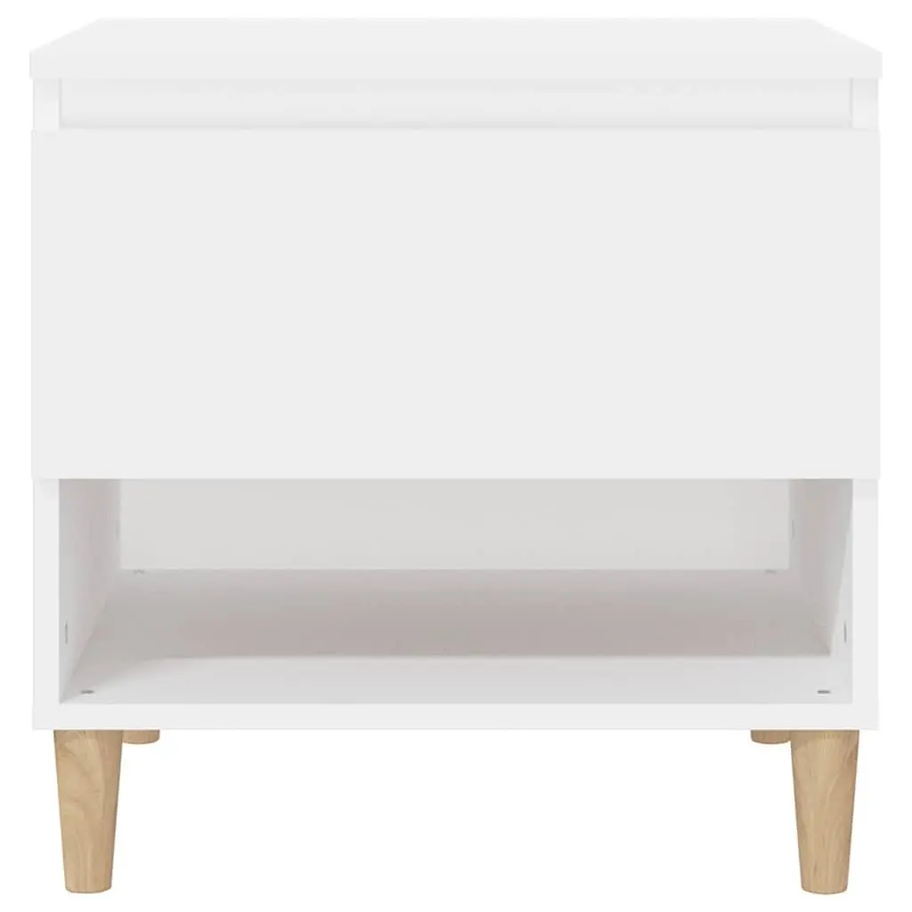 White Bedside Tables Set of 2 for Storage