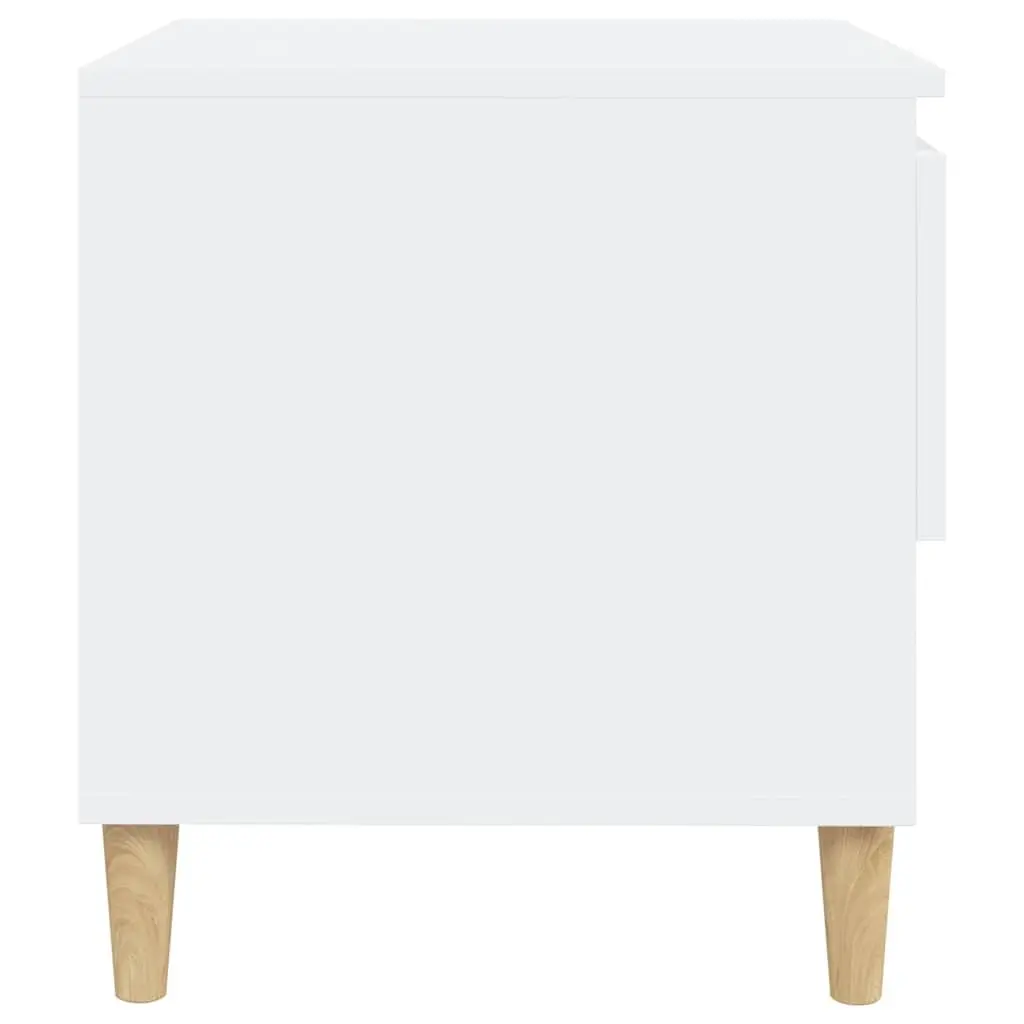 White Bedside Tables Set of 2 for Storage