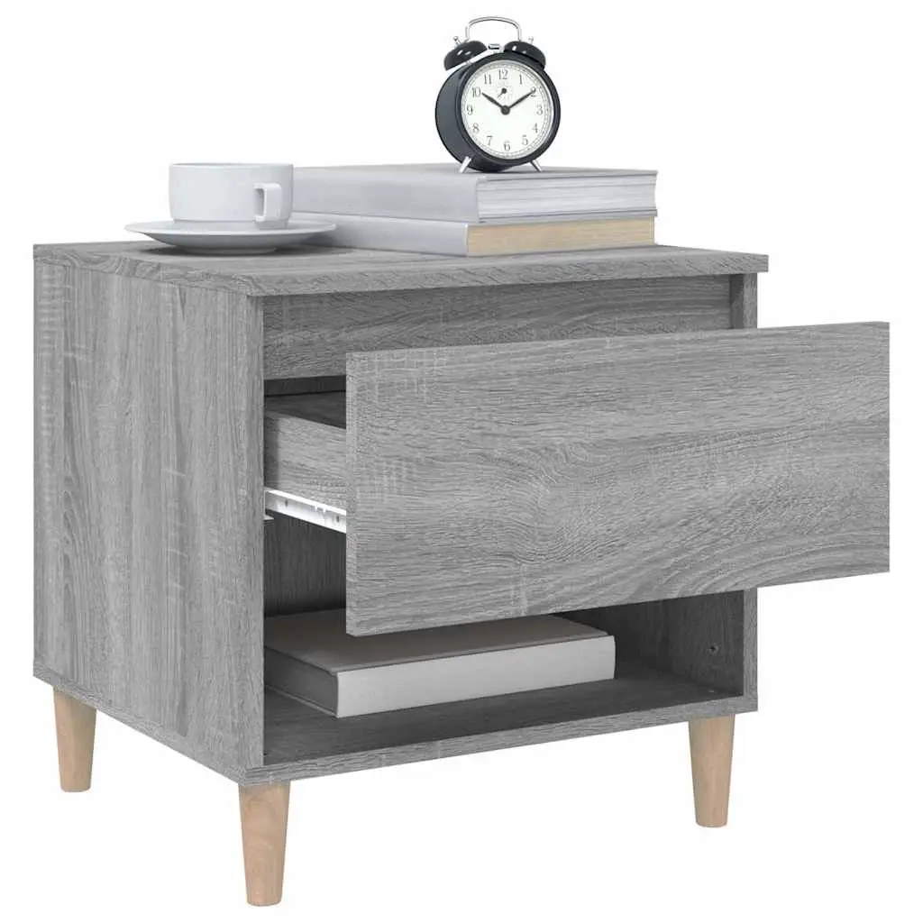 Grey Sonoma Bedside Tables 2 pcs 50x46x50 cm