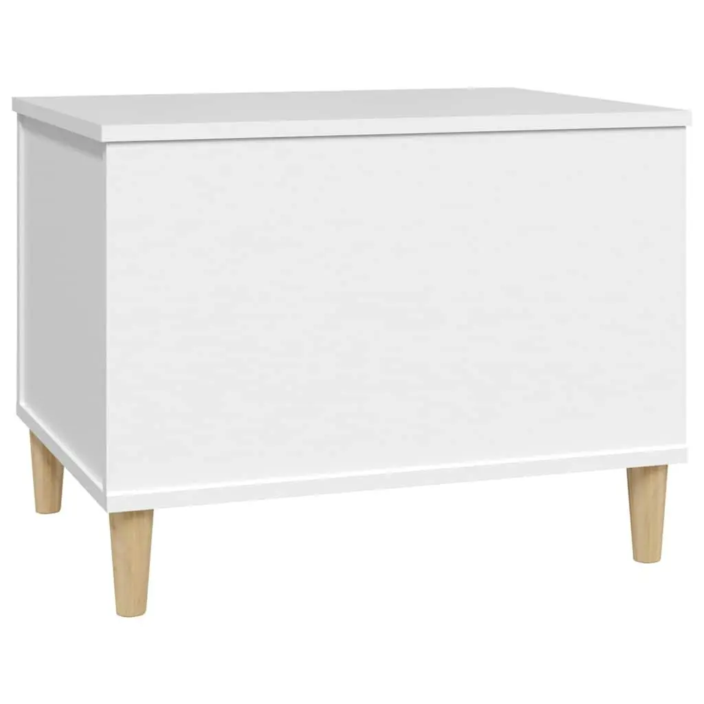 White Lift-Top Coffee Table Engineered Wood 60x44.5x45cm with Hidden Storage