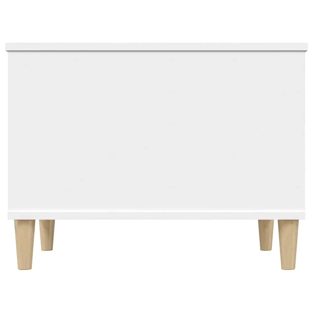 White Lift-Top Coffee Table Engineered Wood 60x44.5x45cm with Hidden Storage