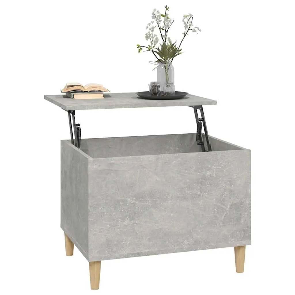 Lift-Top Coffee Table Grey Engineered Wood 60W x 44.5D x 45H cm