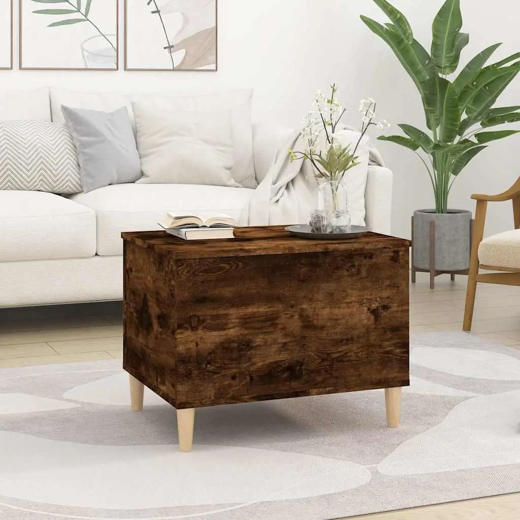 Lift Top Coffee Table Brown Engineered Wood 60 x 44.5 x 45 cm