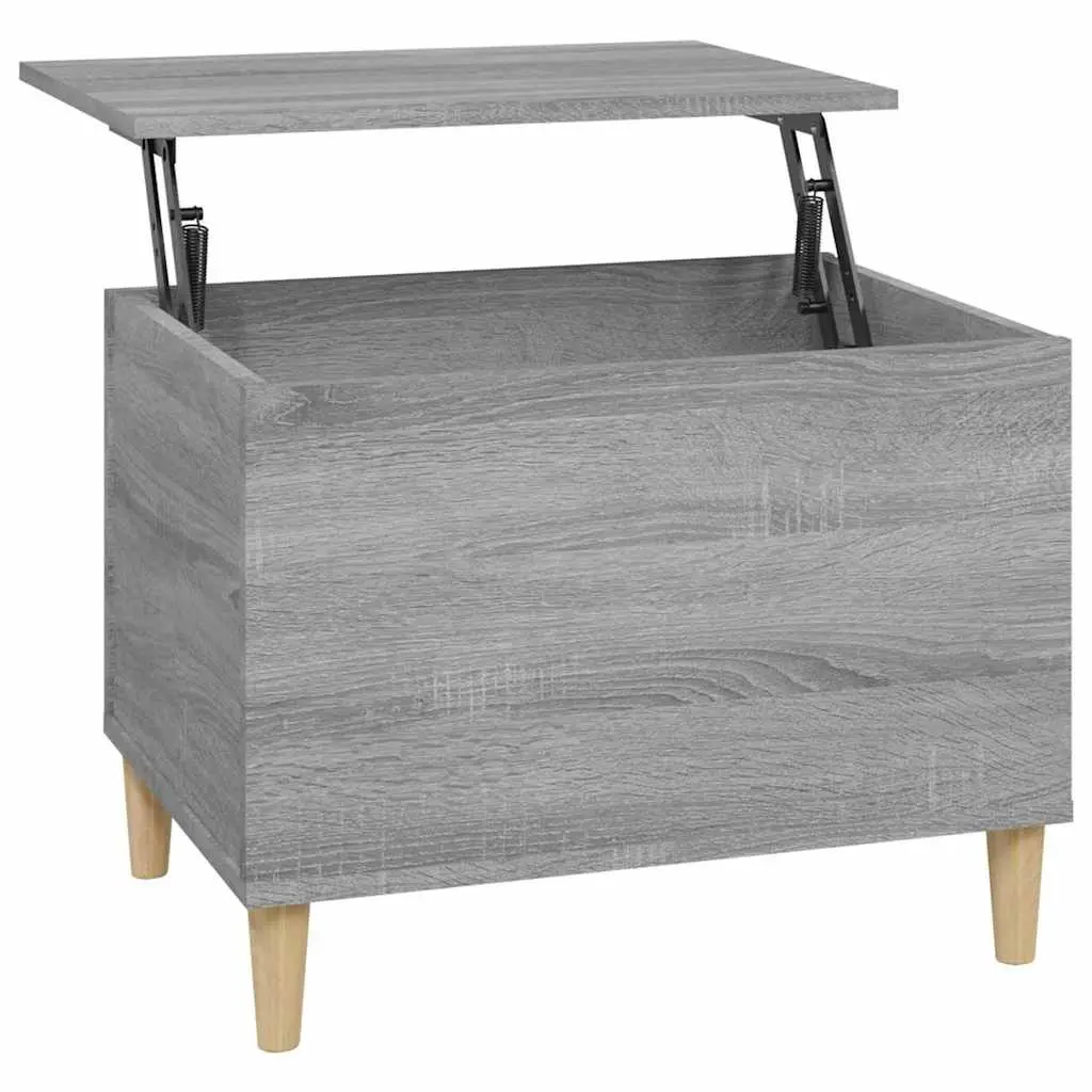 Coffee Table Lift-Top Grey Sonoma Engineered Wood Storage