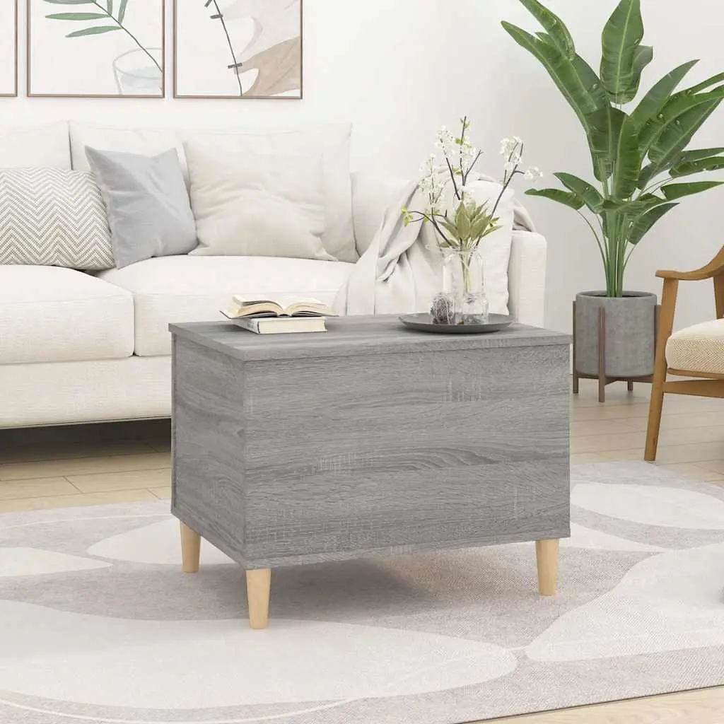 Coffee Table Lift-Top Grey Sonoma Engineered Wood Storage