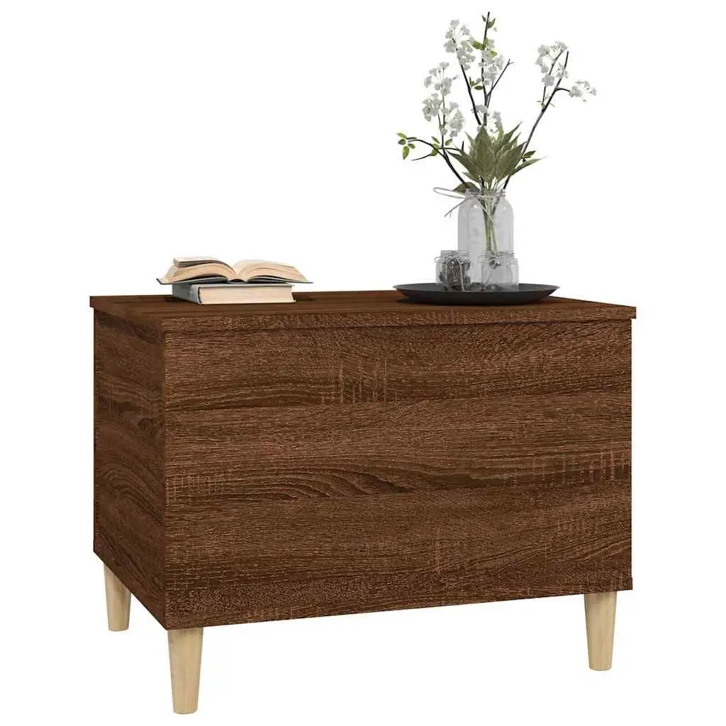 Coffee Table Brown Oak 60x44.5x45cm Lift Top Storage Engineered Wood