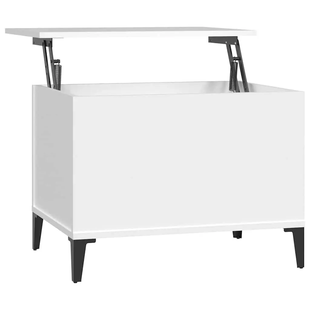 Lift-Top Coffee Table White 60x44.5x45cm Engineered Wood