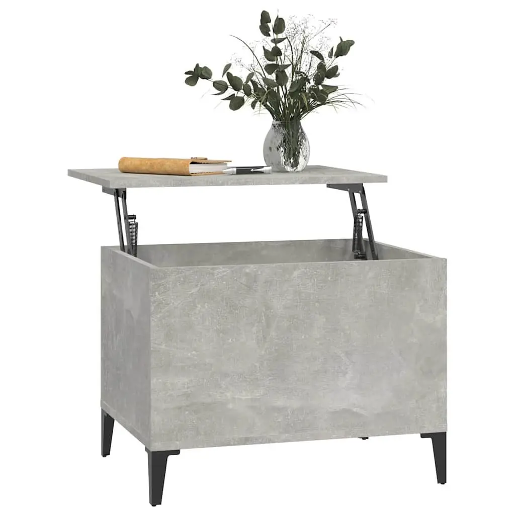 Lift Top Coffee Table Grey Engineered Wood Storage Compartment Living Room