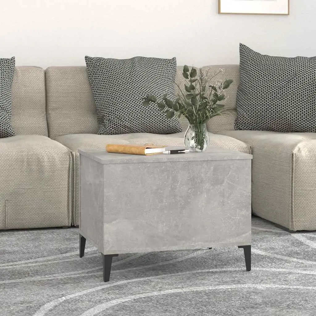 Lift Top Coffee Table Grey Engineered Wood Storage Compartment Living Room