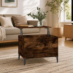 Lift-Top Coffee Table in Smoked Oak Brown