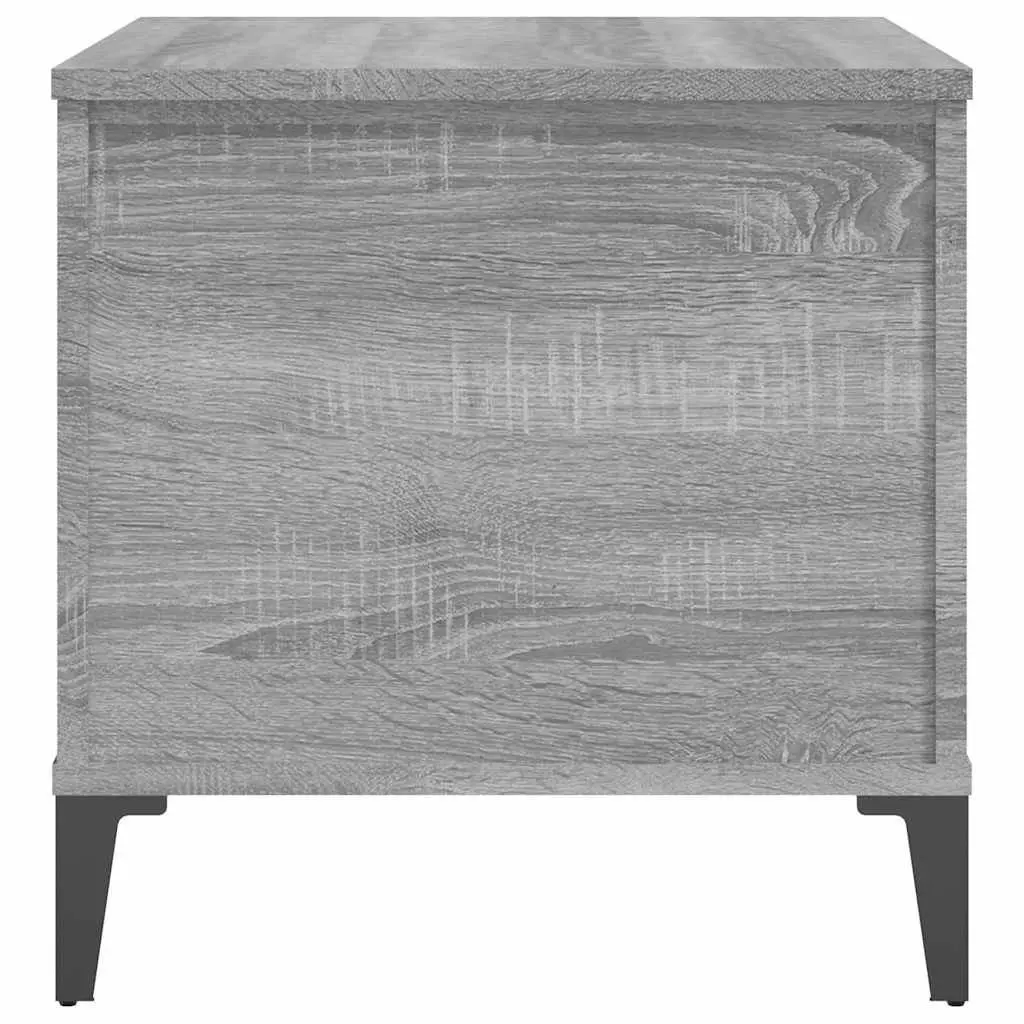 Lift-Top Coffee Table Grey Engineered Wood 60 x 44.5 x 45 cm Storage Compartment