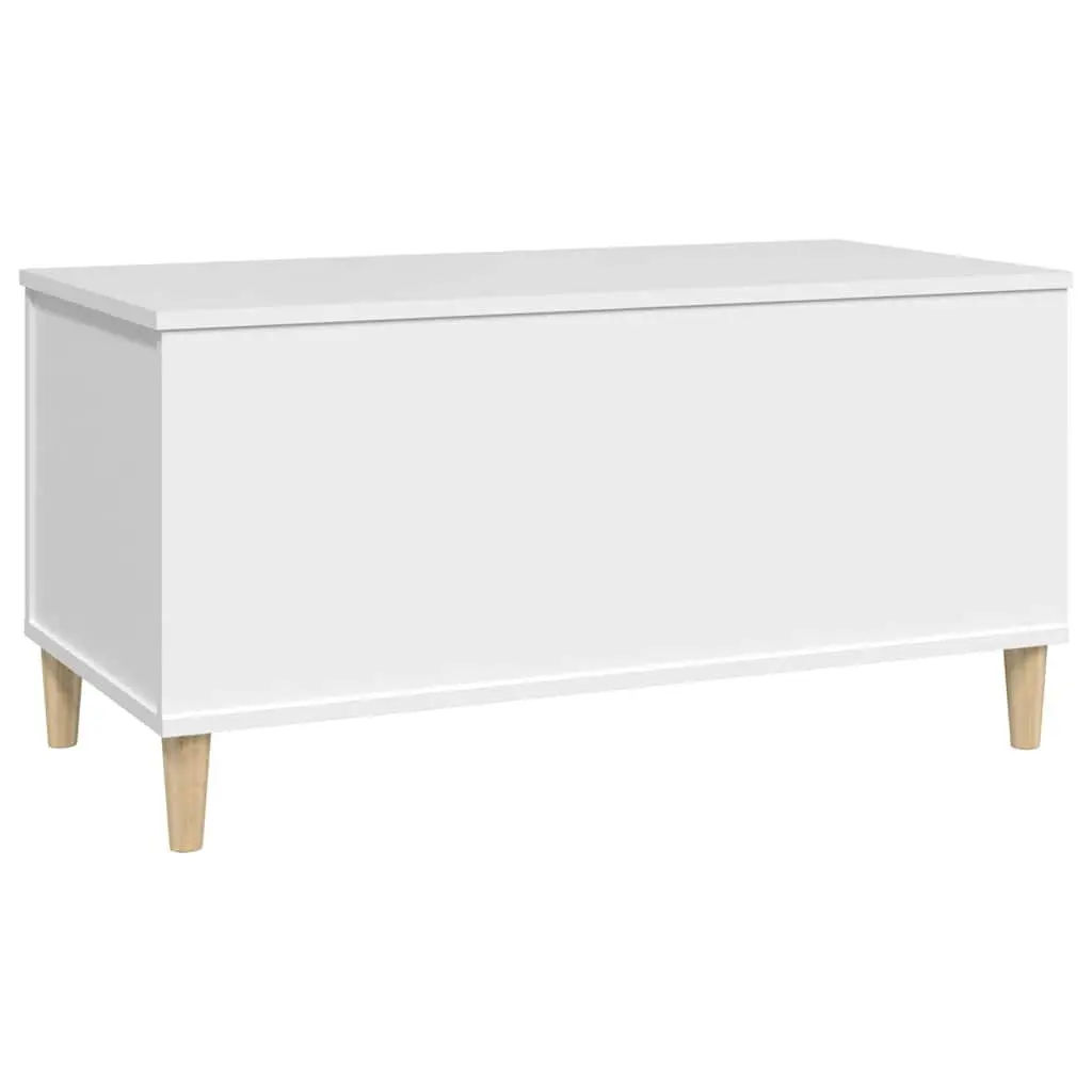 Lift-Top Coffee Table White Engineered Wood 90L x 44.5W x 45H cm