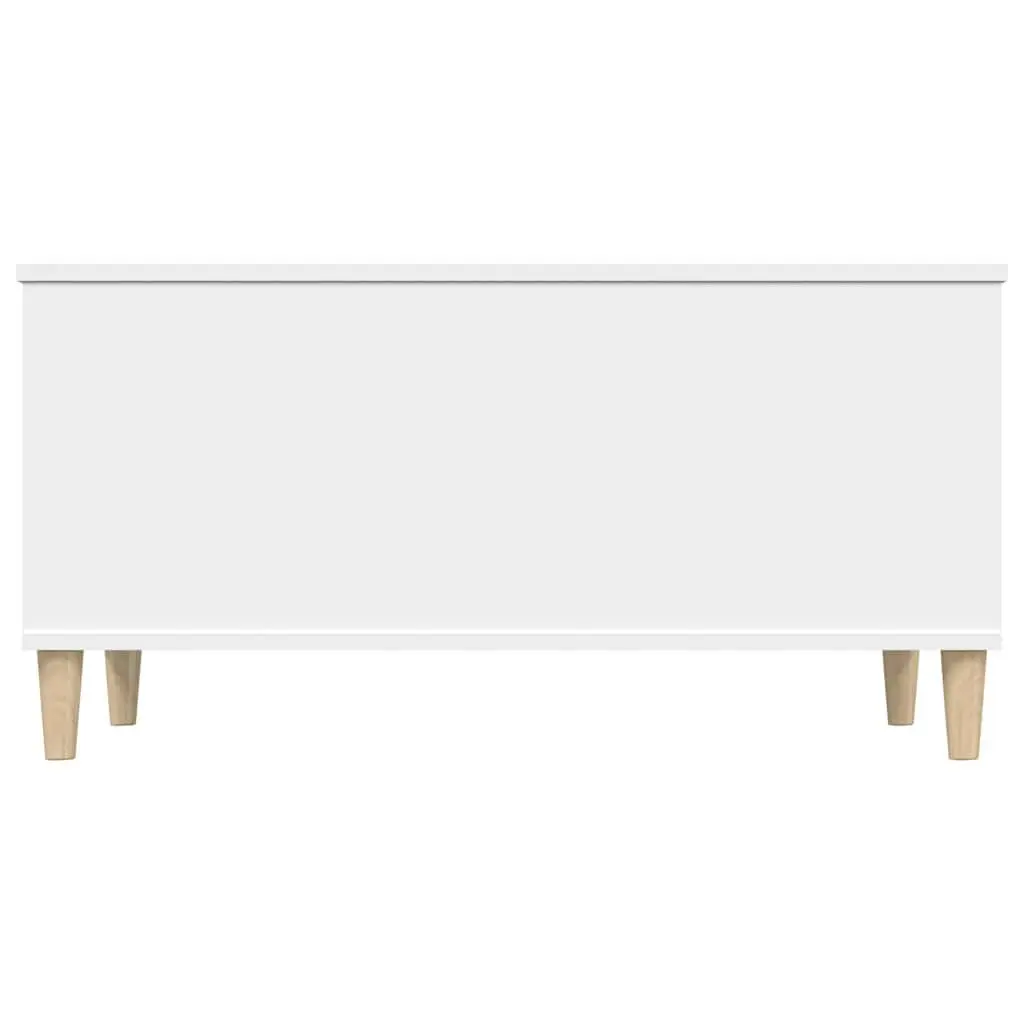 Lift-Top Coffee Table White Engineered Wood 90L x 44.5W x 45H cm