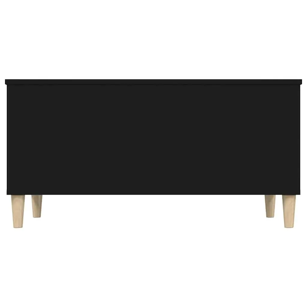 Lift Top Black Coffee Table Engineered Wood Storage Compartment 90L x 44.5W x 45H cm