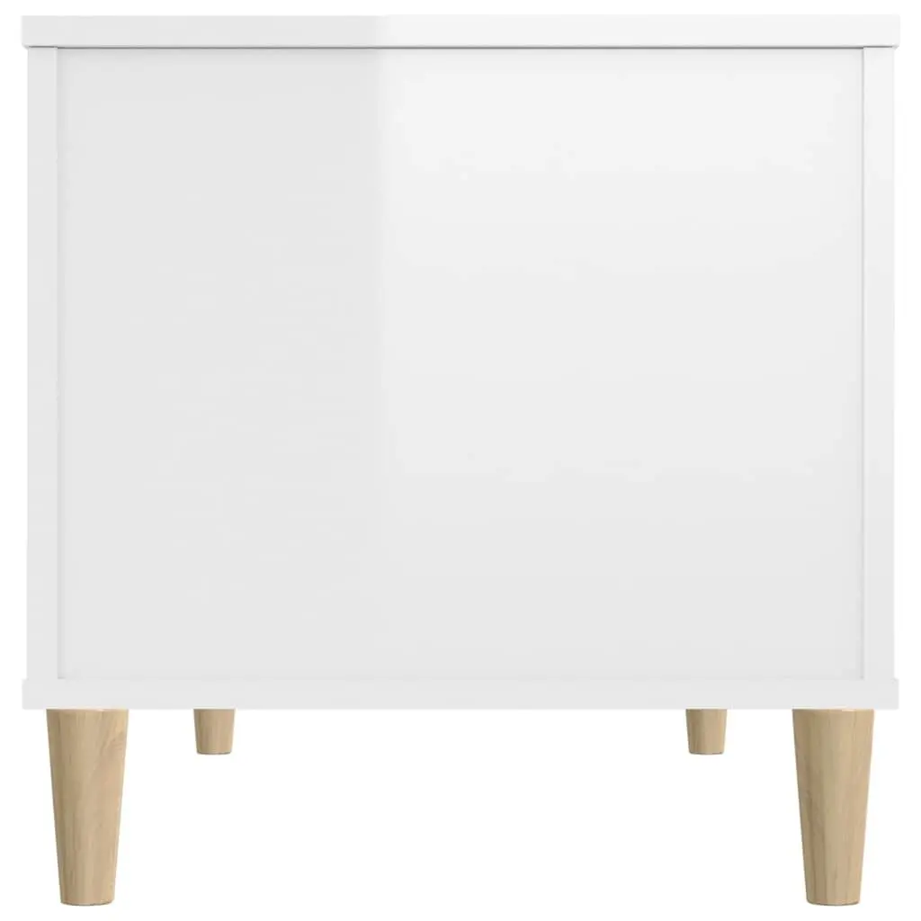 Lift Top Coffee Table in White High Gloss with Storage