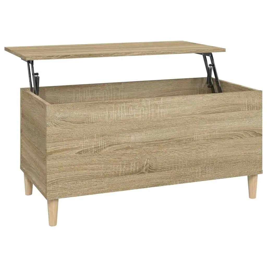 Lift-Top Coffee Table Brown Engineered Wood 90 x 44.5 x 45 cm