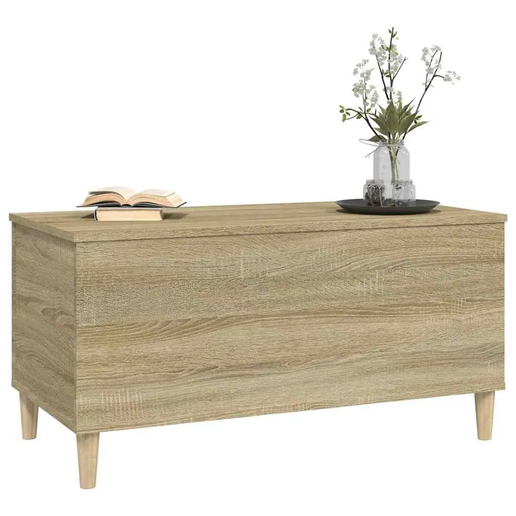 Lift-Top Coffee Table Brown Engineered Wood 90 x 44.5 x 45 cm