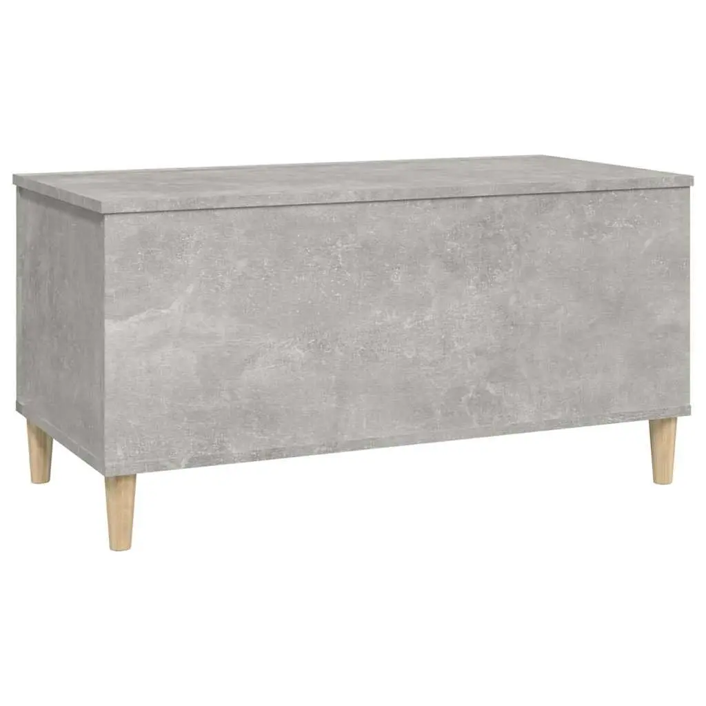Lift Coffee Table Grey Engineered Wood Adjustable Height with Hidden Storage Compartment 90x44.5x45cm
