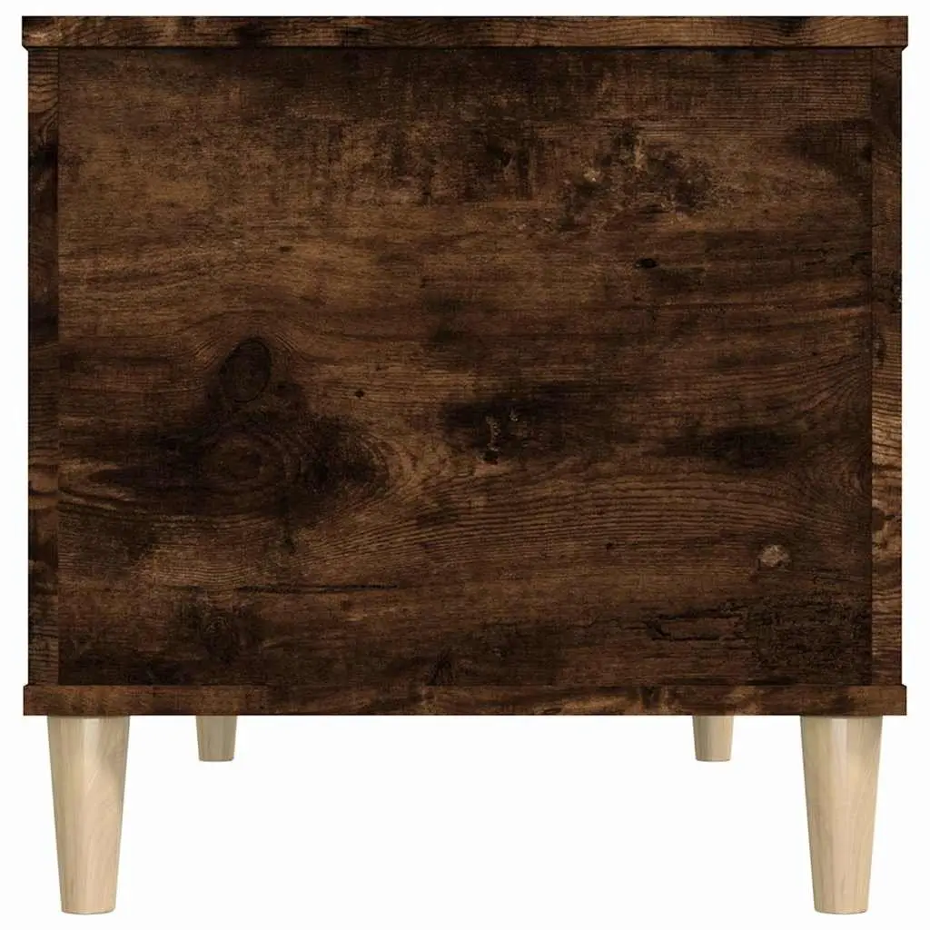 Lift Top Coffee Table Smoked Oak Brown Engineered Wood Hidden Storage Organizer