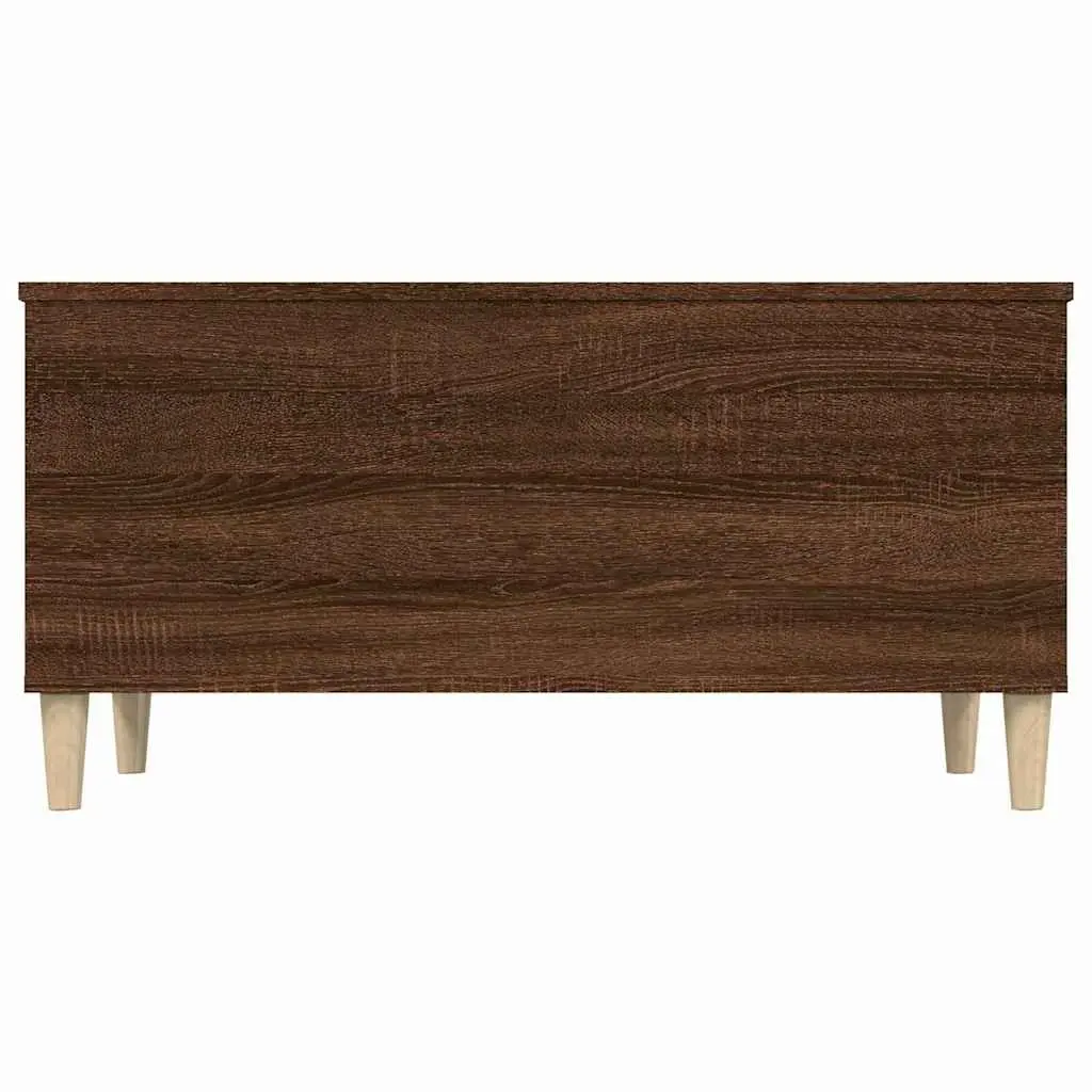 Lift-Top Coffee Table Brown Oak Engineered Wood Storage 90x44.5x45cm