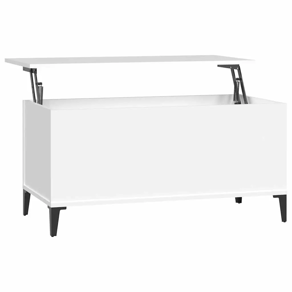 Lift-Top Coffee Table White 90x44.5x45 cm Engineered Wood