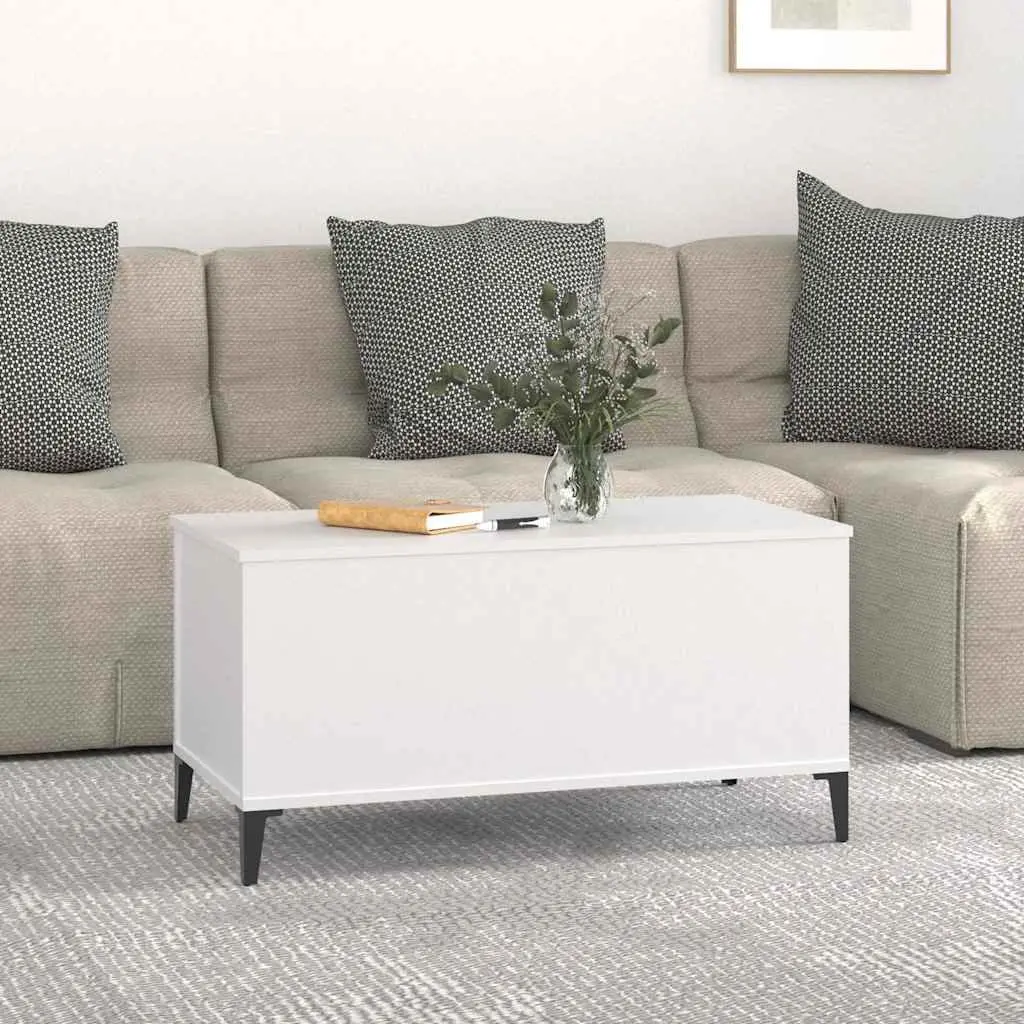 Lift-Top Coffee Table White 90x44.5x45 cm Engineered Wood
