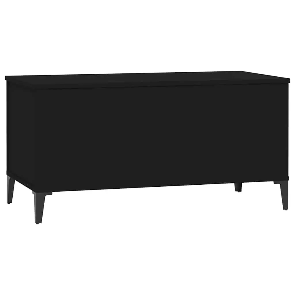 Lift-Top Coffee Table Black Engineered Wood Hidden Storage Living Room 90x44.5x45cm