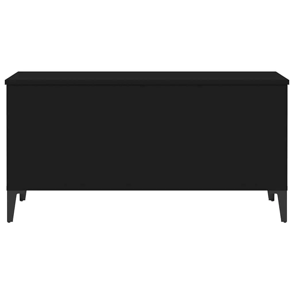 Lift-Top Coffee Table Black Engineered Wood Hidden Storage Living Room 90x44.5x45cm