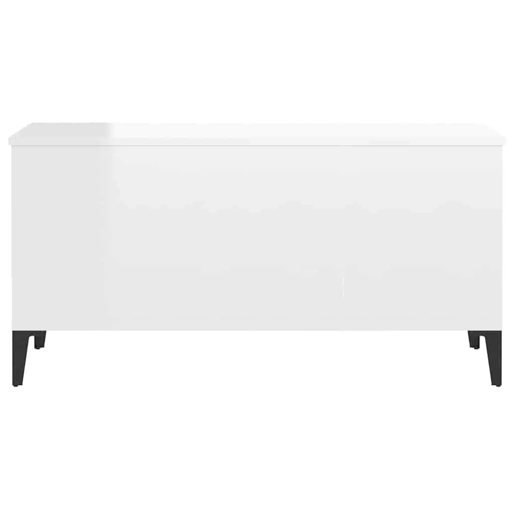 High Gloss White Lift Top Coffee Table with Storage
